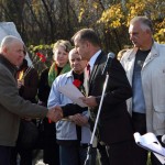 Открытие памятного камня в честь камышловских ликвидаторов аварии на Чернобыльской АЭС и других атомных аварий.