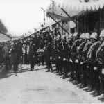 Передвижная пожарная выставка из Петербурга на станции Камышлов, 13 июля 1914 года.