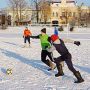 Футбол  на снегу