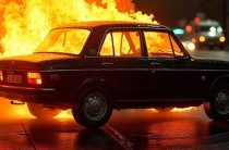 Подожгли автомобиль