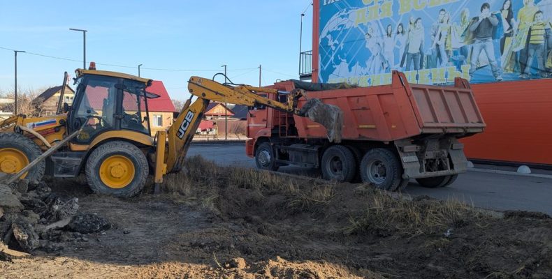 Вырыли канаву