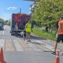 Повторно нанесли разметку
