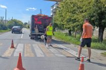 Повторно нанесли разметку