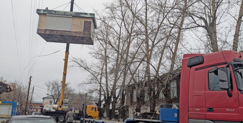 Киоск переехал